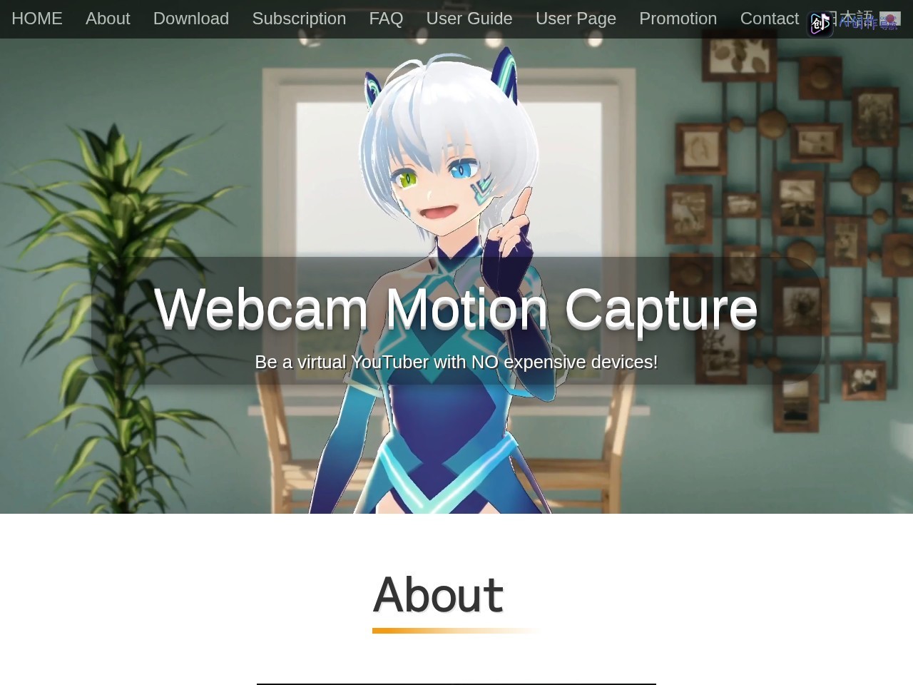 Webcam Motion Capture 网站截图