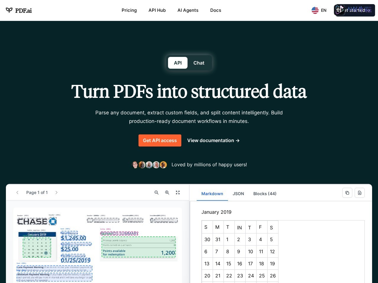 PDF.ai 网站截图