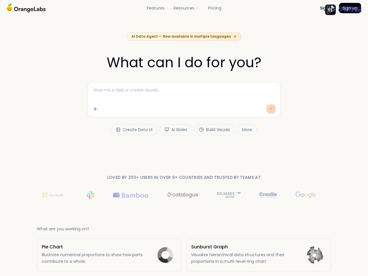 OrangeLabs 网站截图