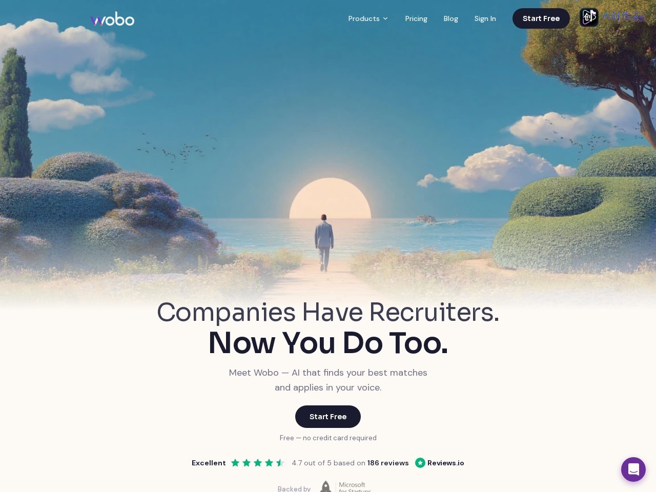 Wobo AI 网站截图