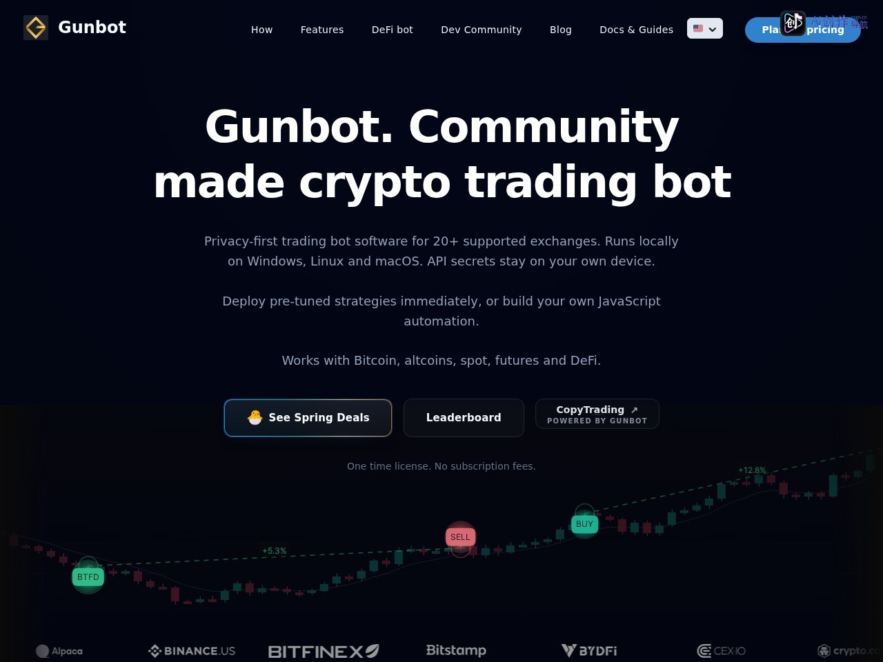 Gunbot 网站截图