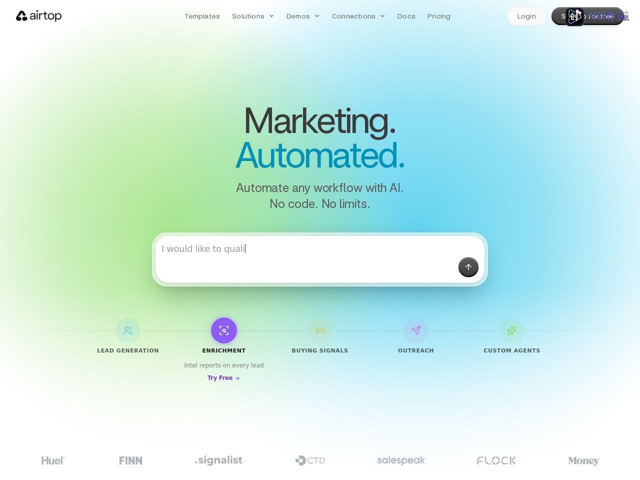 Airtop AI 网站截图