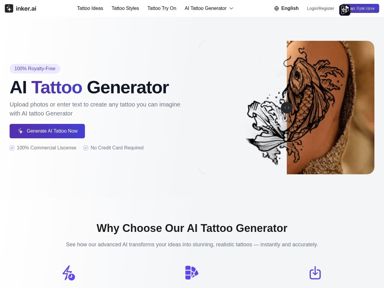 Inker.AI 网站截图