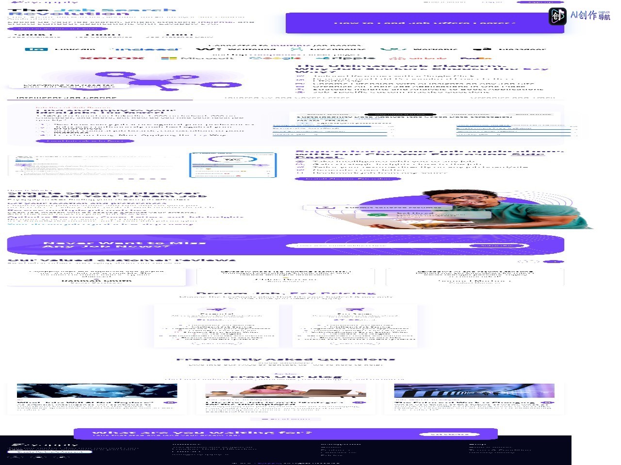 Ezyapply AI 网站截图