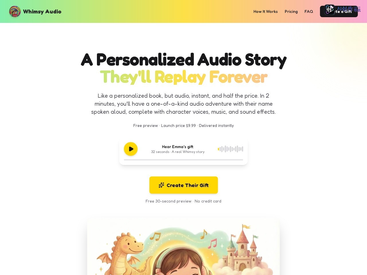 Whimsy Audio 网站截图