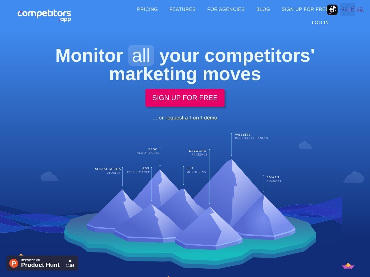 Competitors App 网站截图