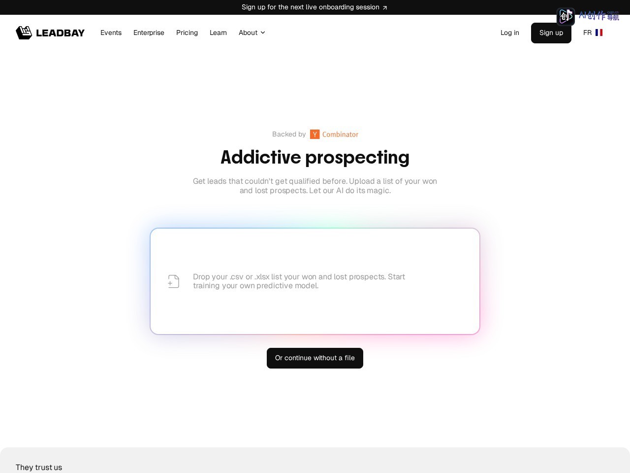 Leadbay 网站截图