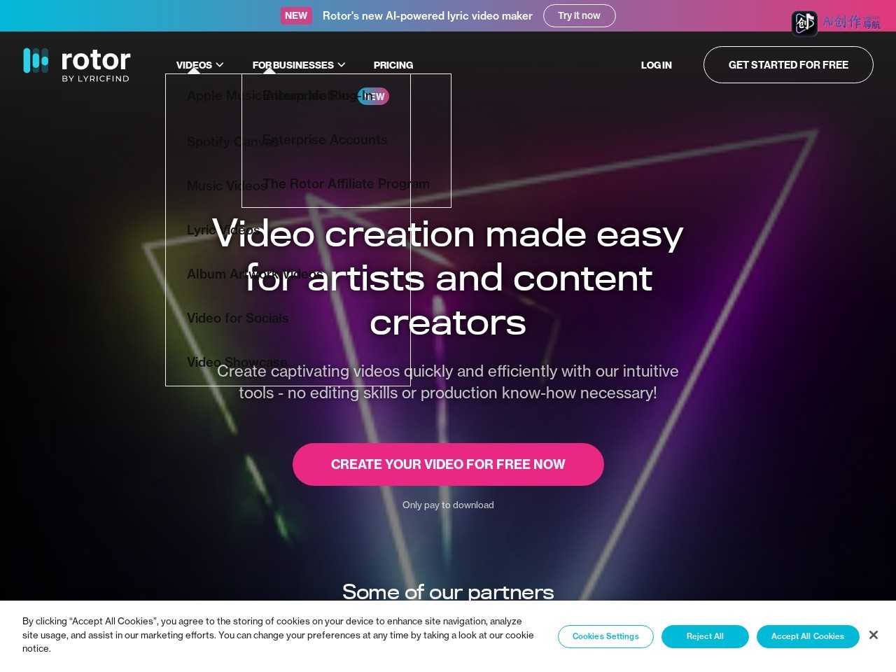 Rotor Videos 网站截图