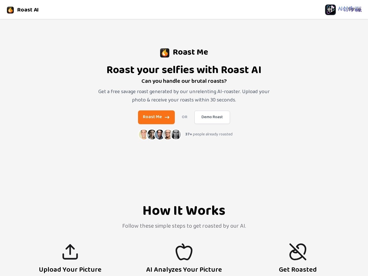 Roast AI 网站截图