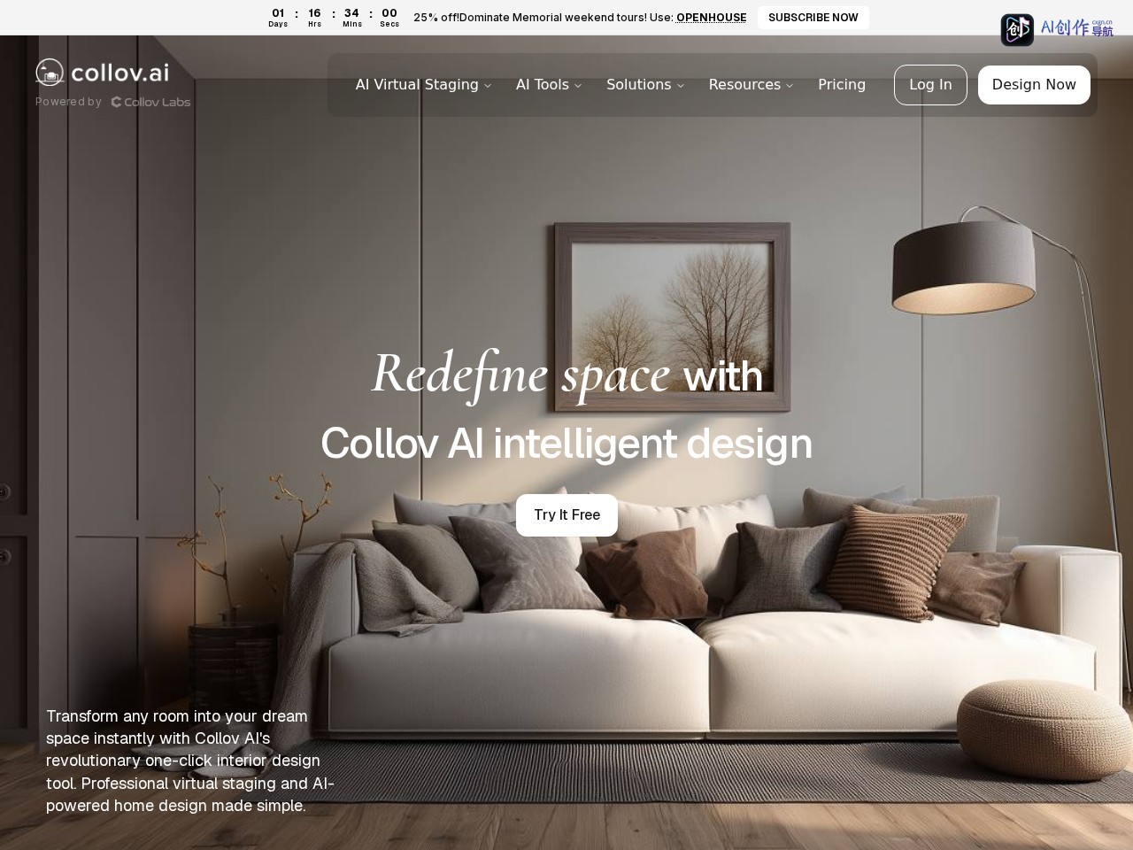 Collov AI 网站截图