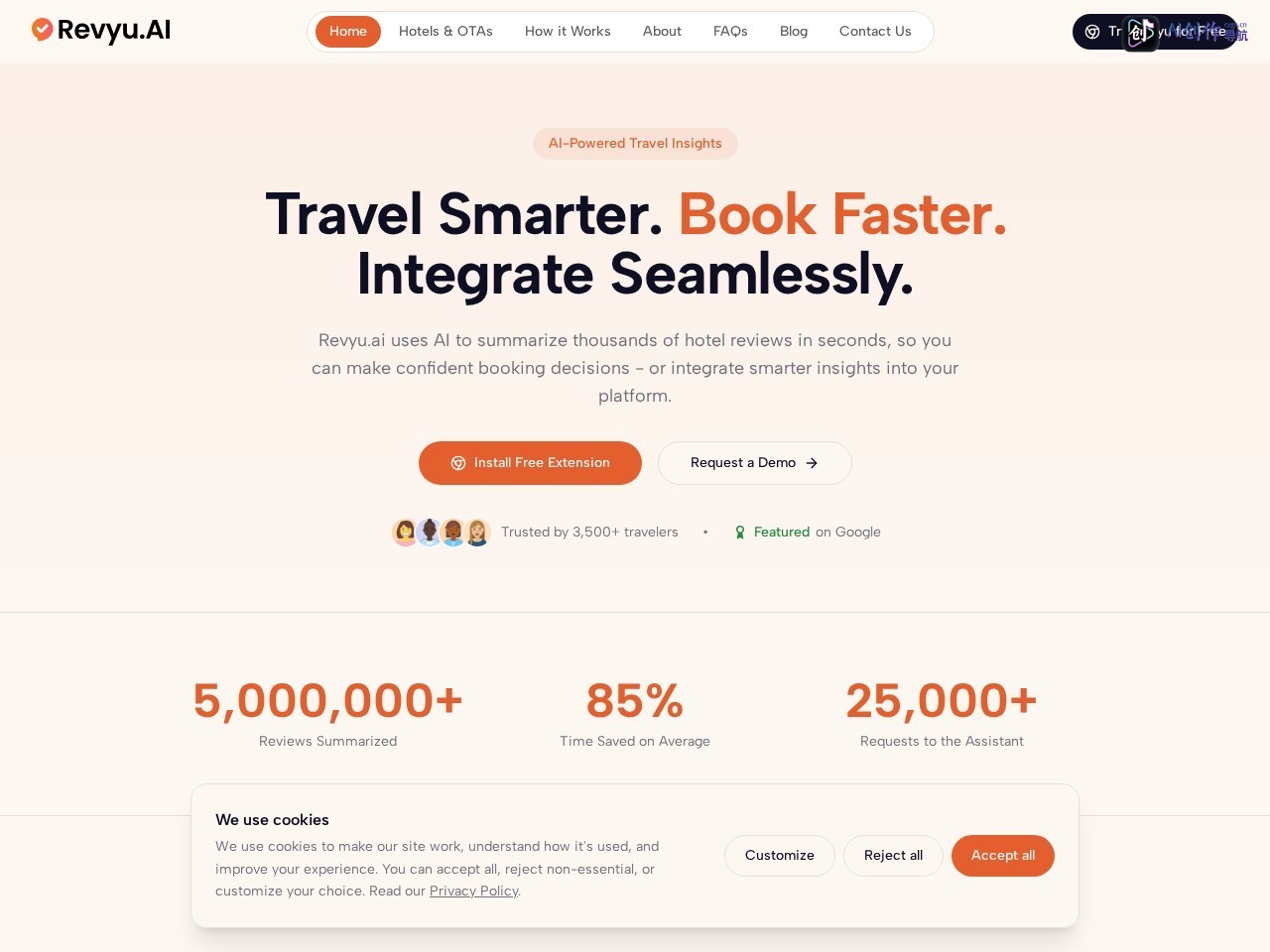 Revyu.AI 网站截图