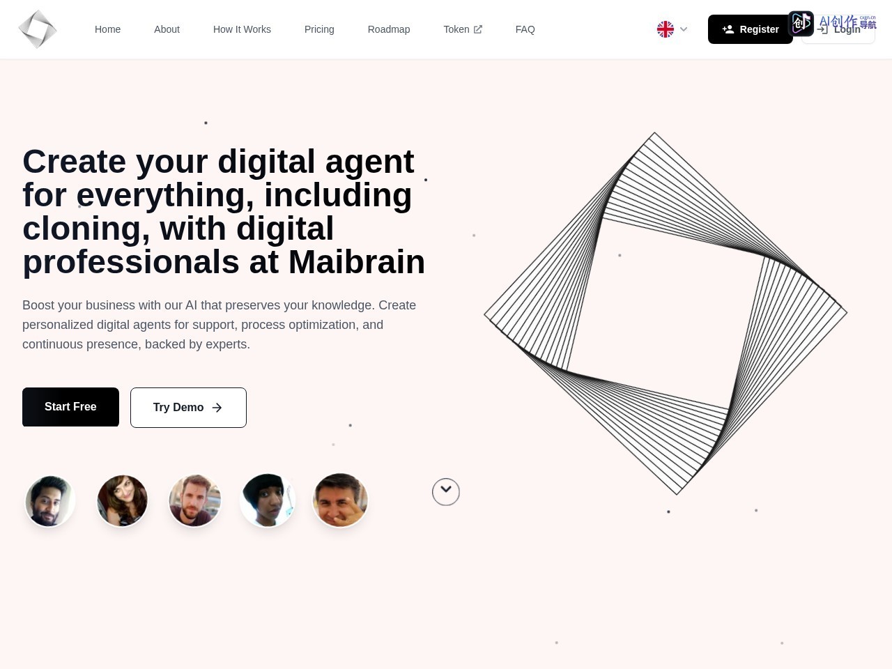 Maibrain AI 网站截图