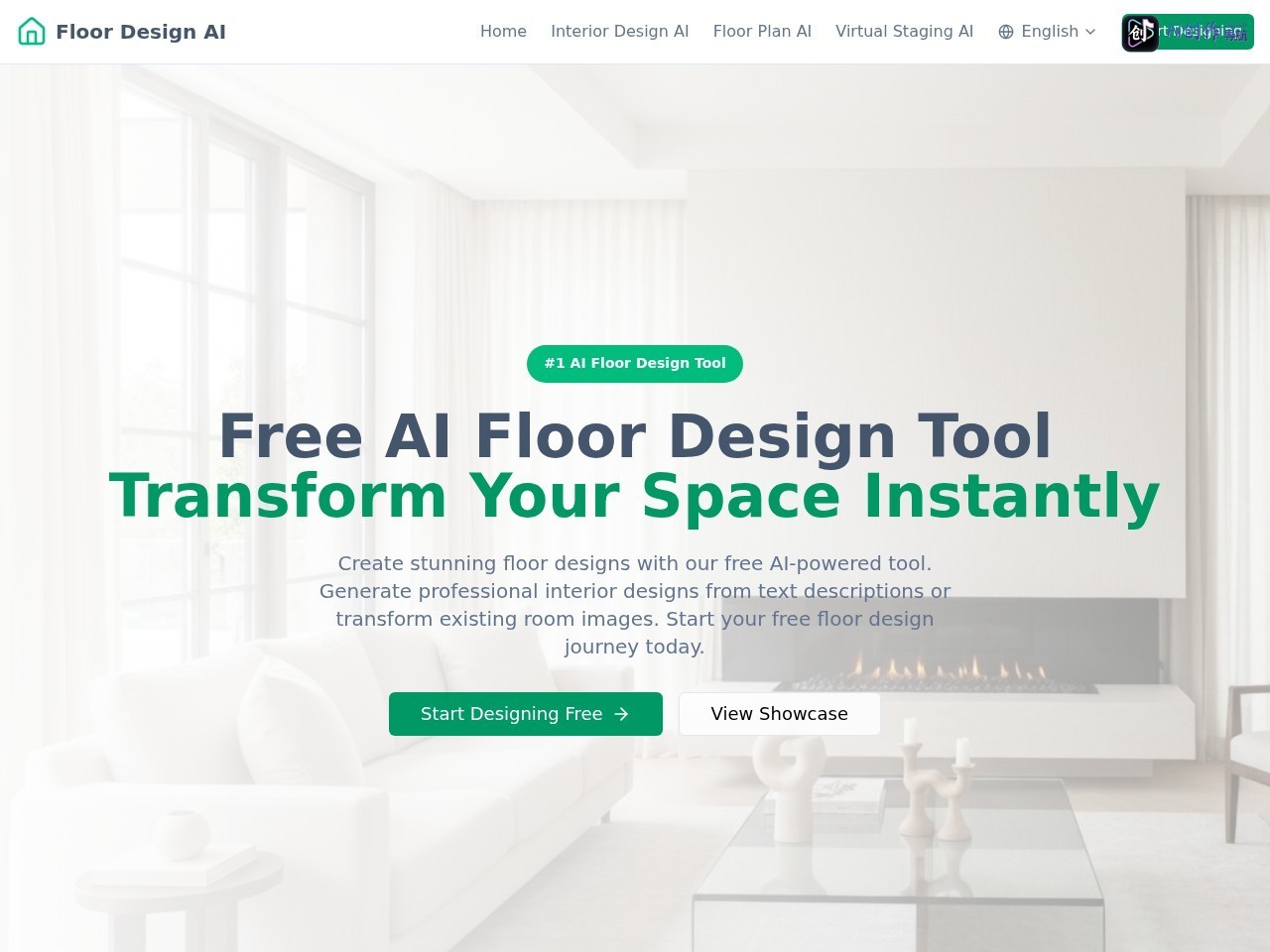 FloorDesign AI 网站截图