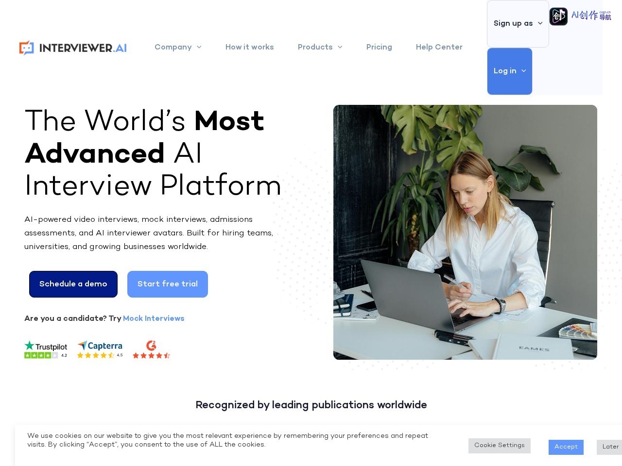 Interviewer.AI 网站截图