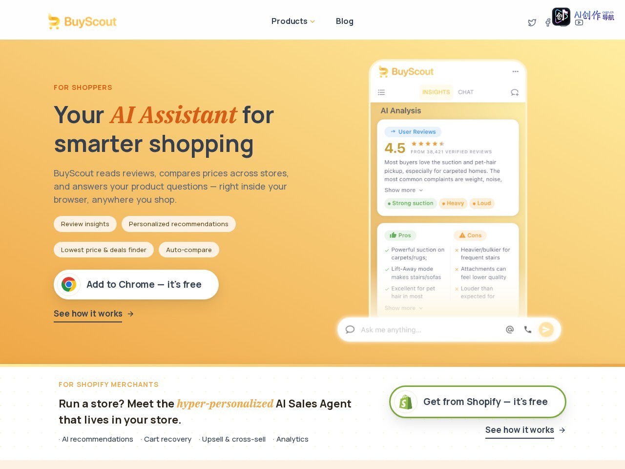BuyScout 网站截图