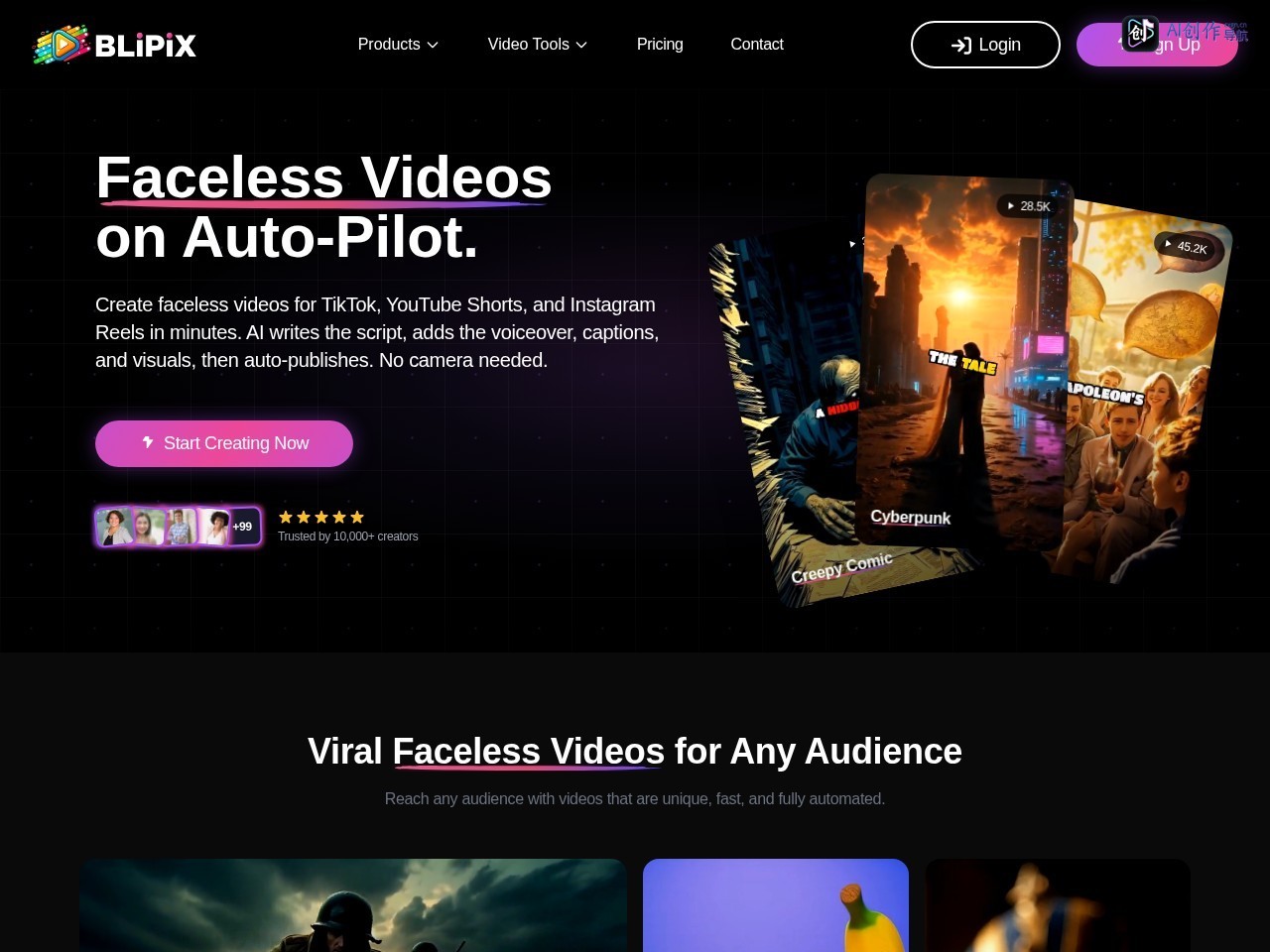 Blipix Pro 网站截图