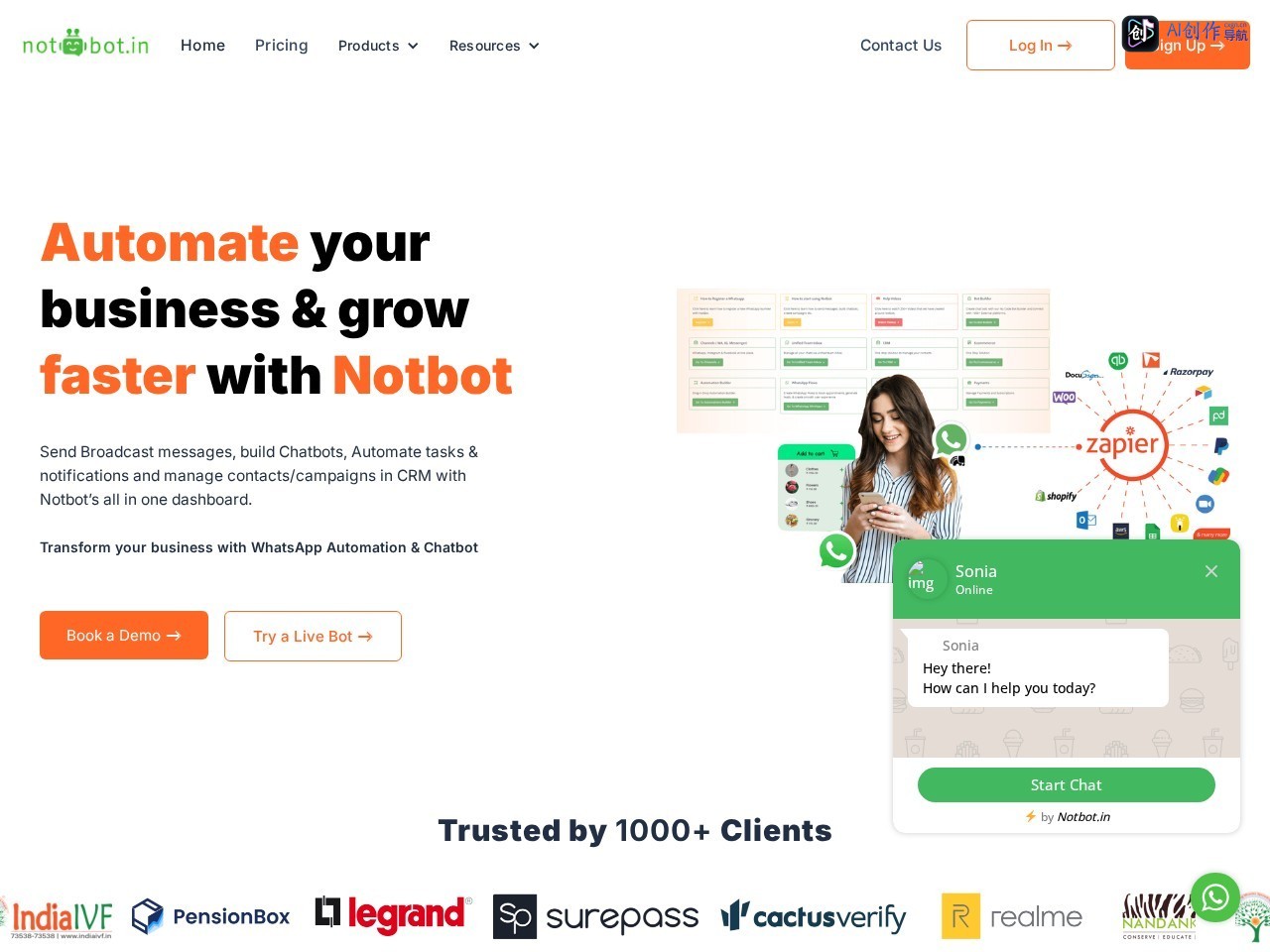 Notbot 网站截图