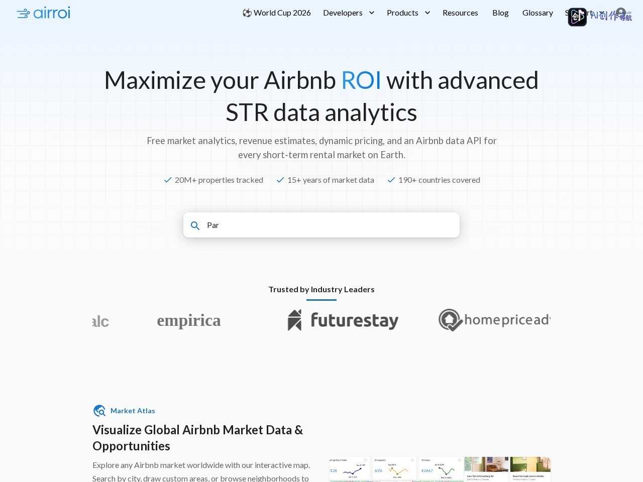 Airroi 网站截图