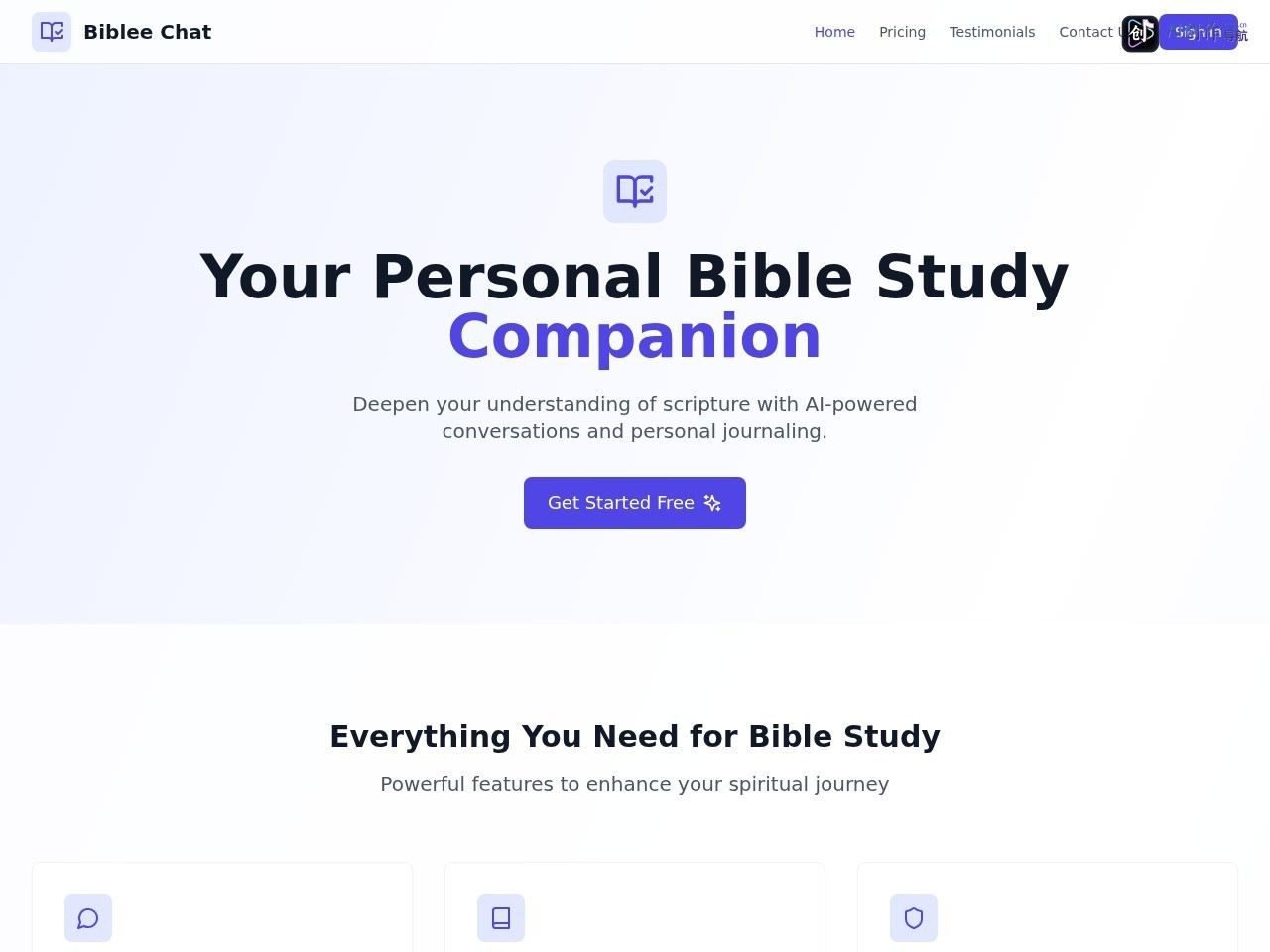 Biblee Chat 网站截图