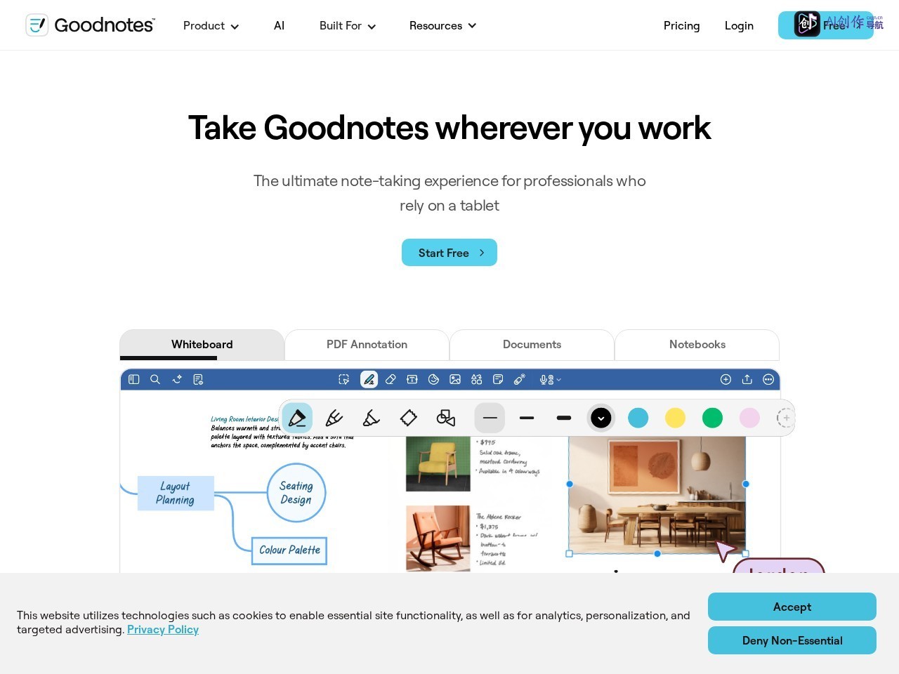 Goodnotes 网站截图