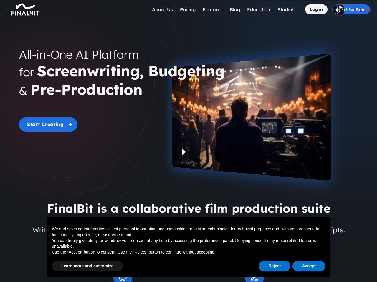FinalBit 网站截图