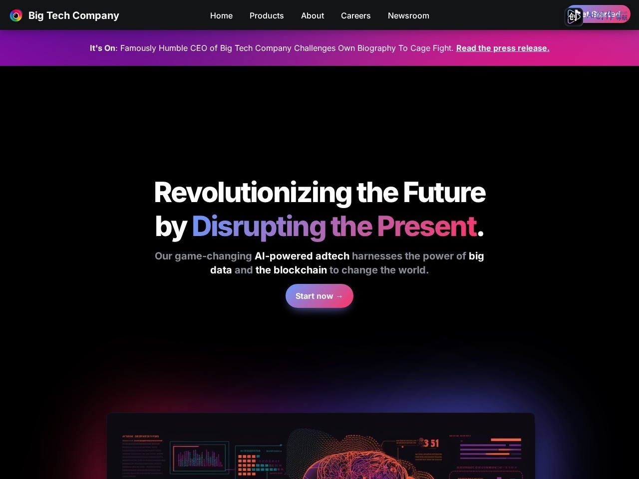 Big Tech Company 网站截图