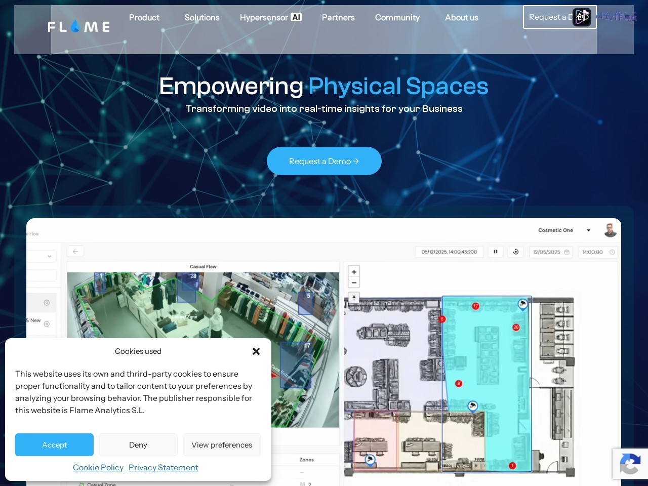 Flame Analytics 网站截图