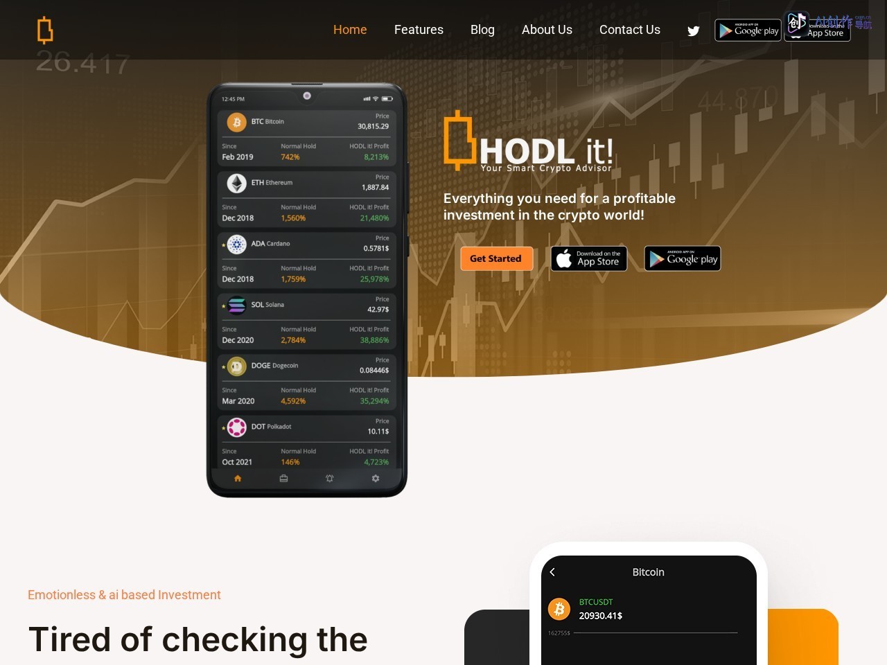 HODL it 网站截图