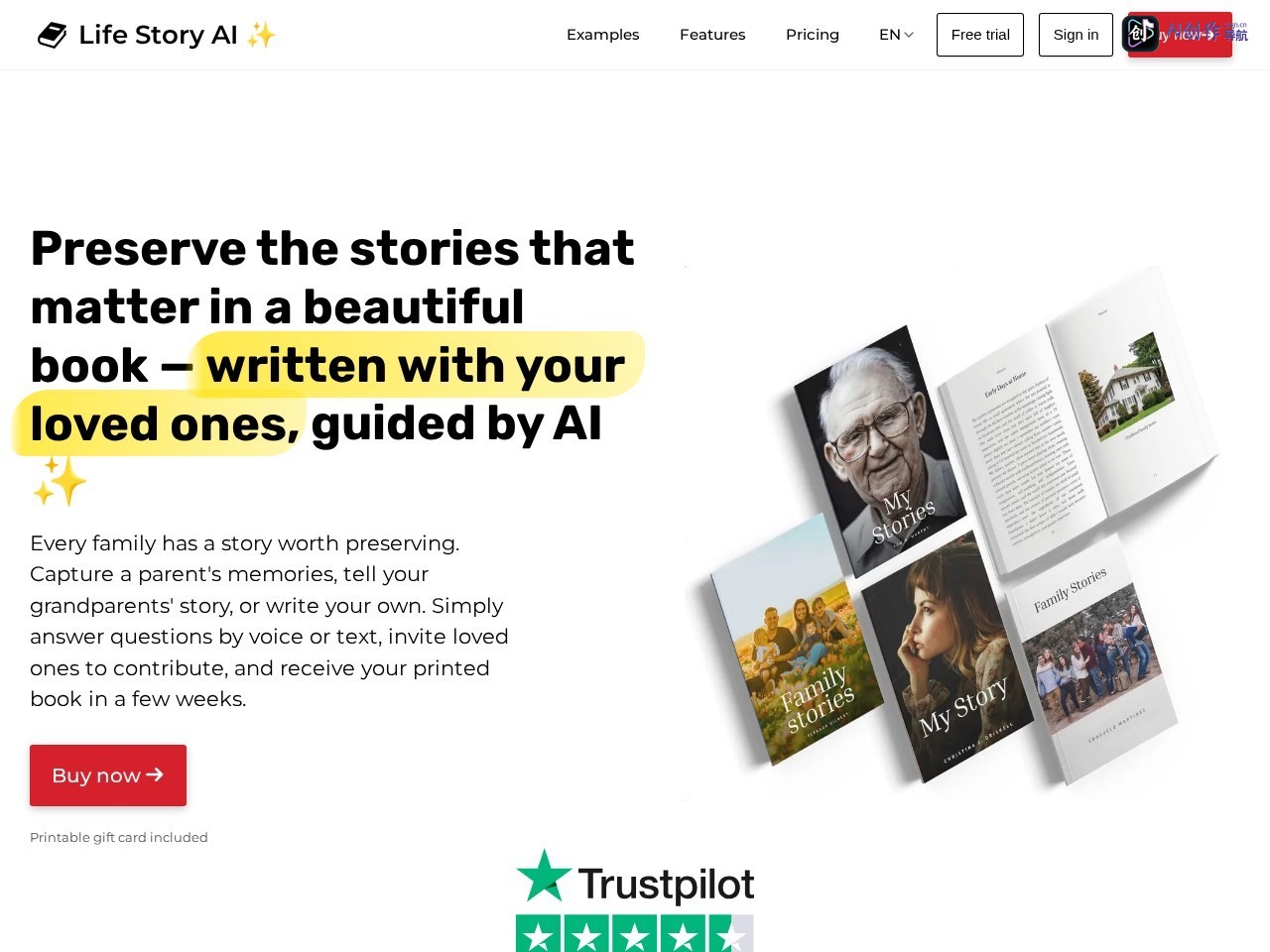 Life Story AI 网站截图