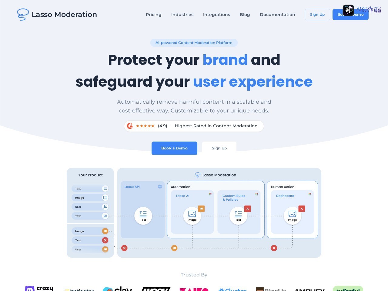 Lasso Moderation 网站截图