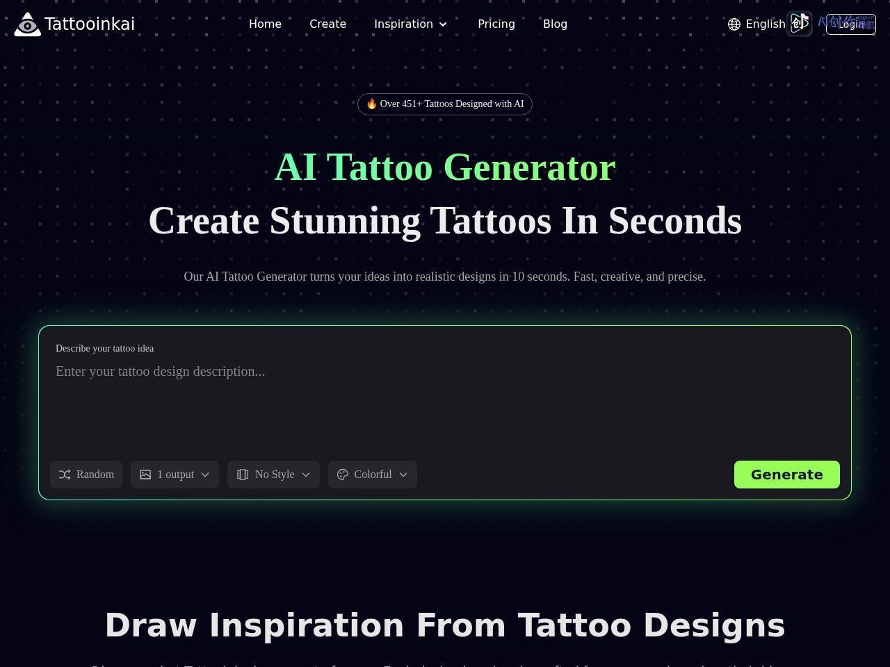 Tattooinkai 网站截图