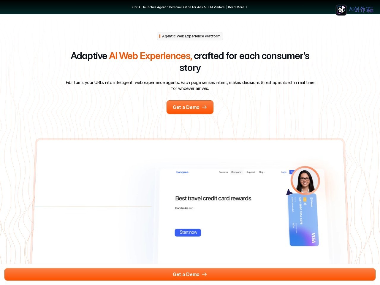 Fibr AI 网站截图