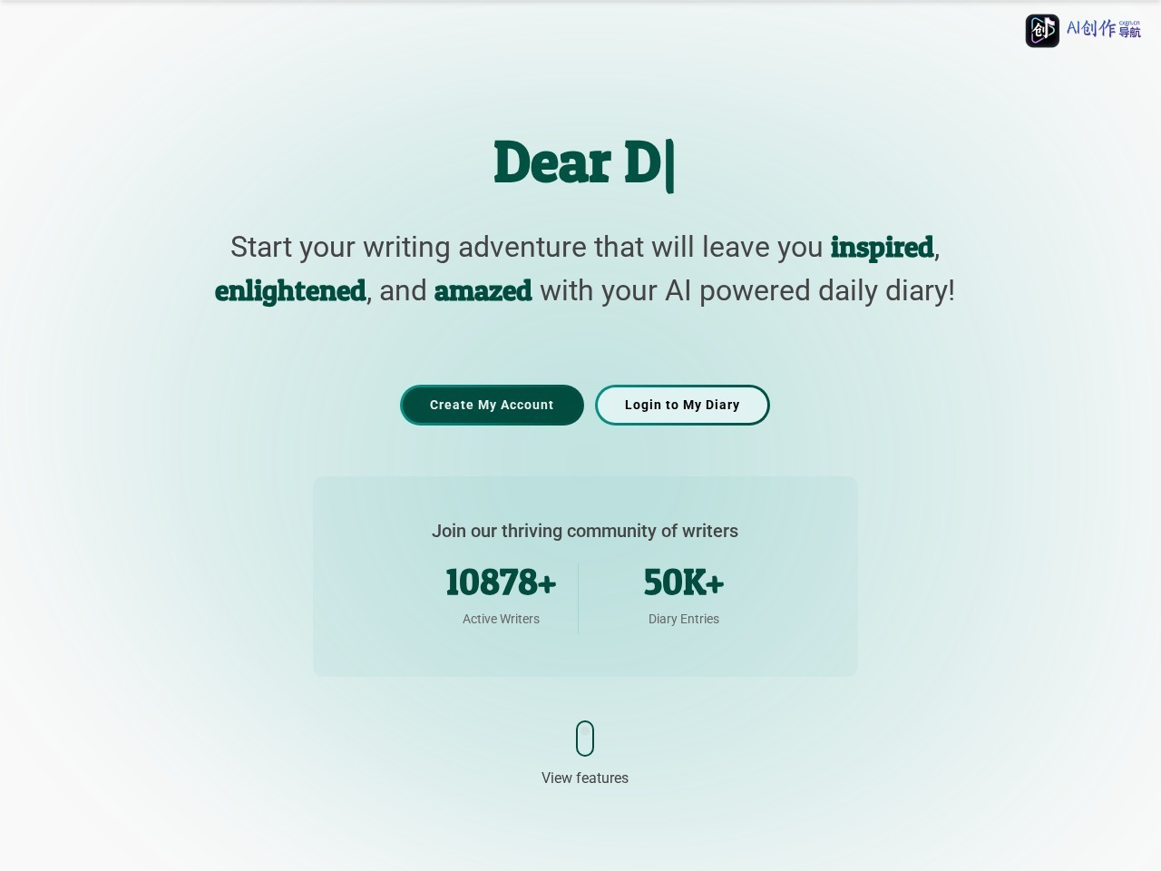 AI Diary 网站截图