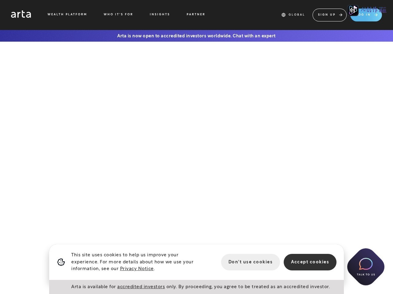 Arta Finance 网站截图