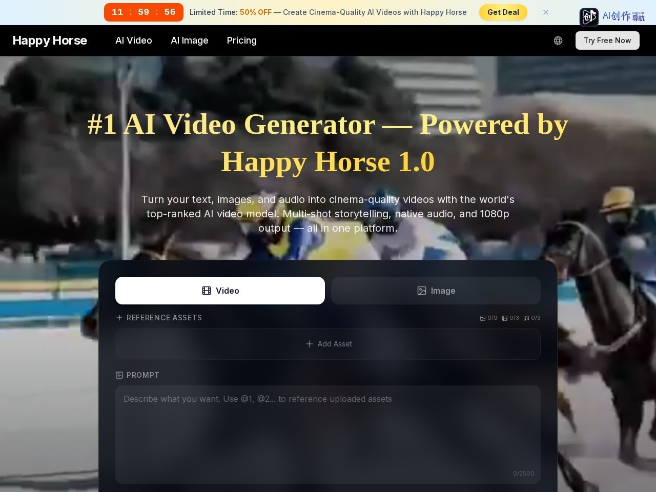 Happy Horse 网站截图