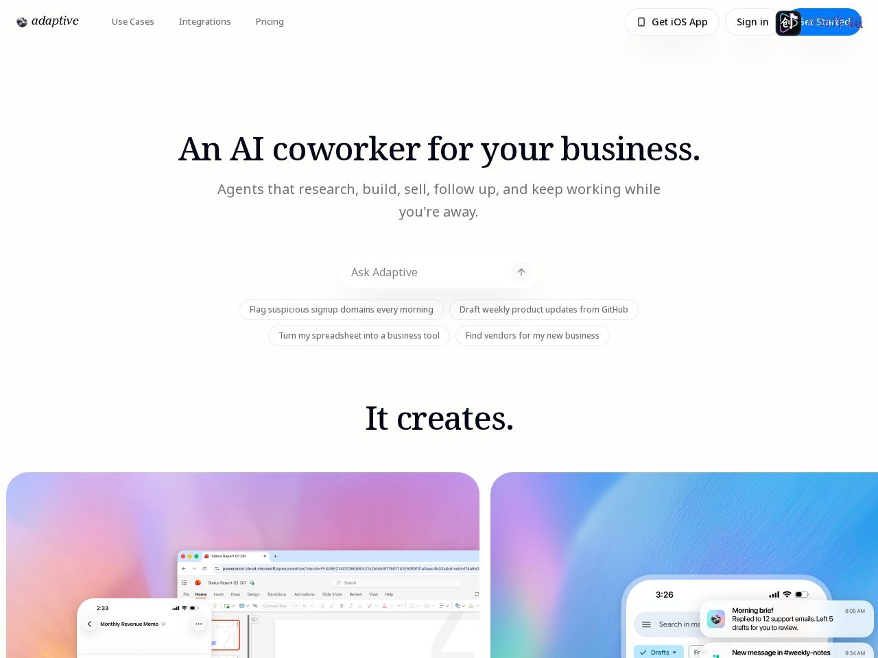 Adaptive AI 网站截图