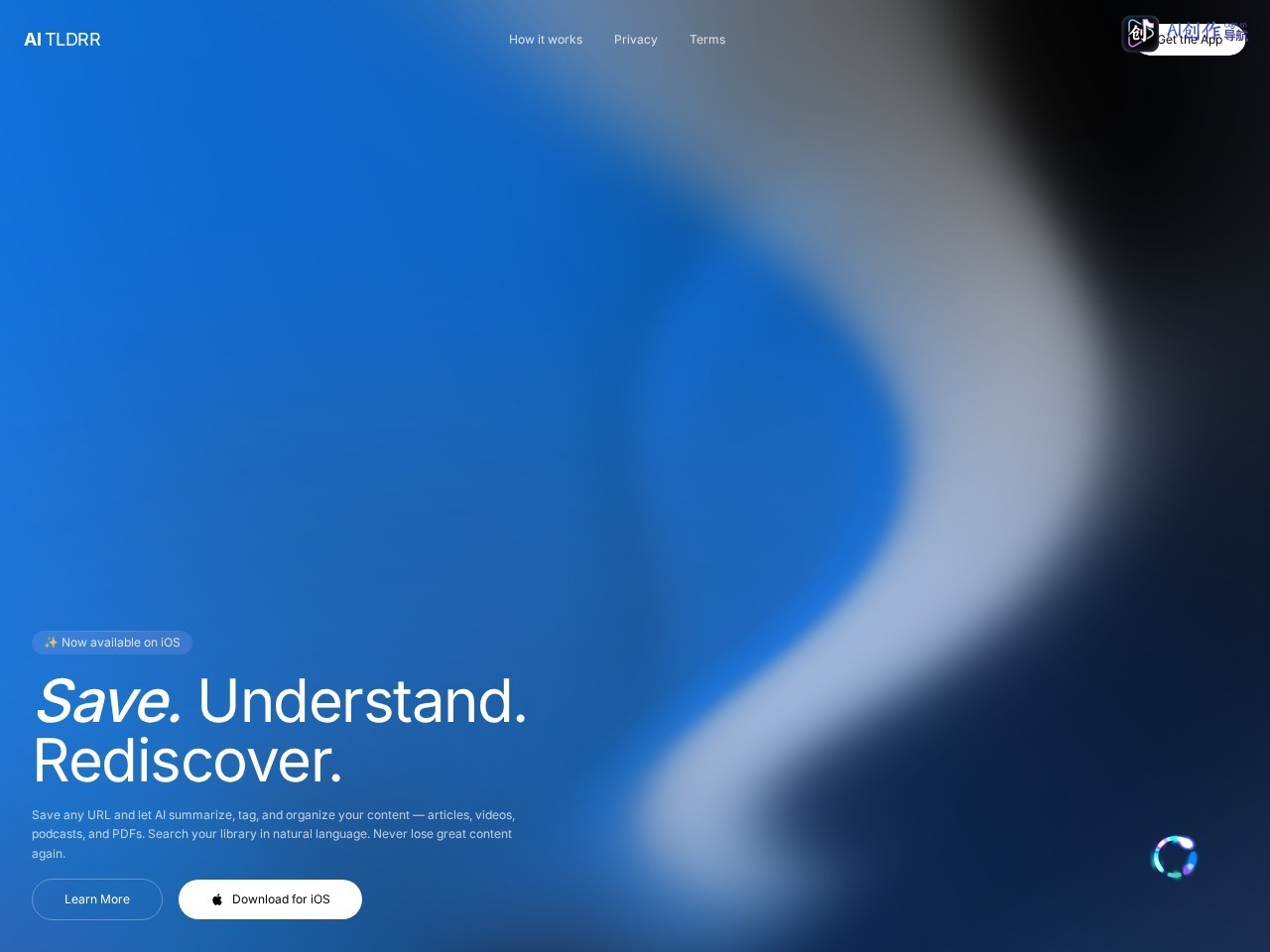 AI TLDRR 网站截图