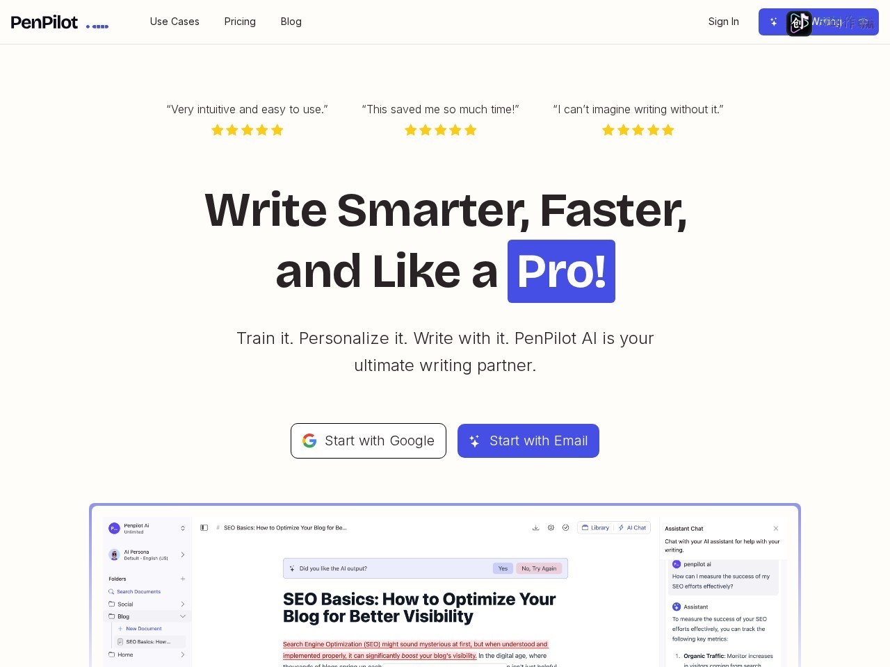 PenPilot AI 网站截图