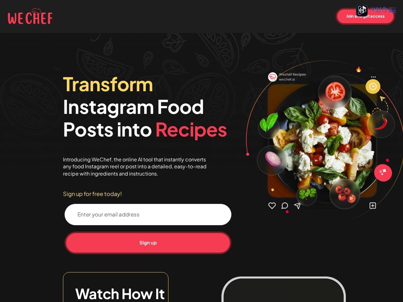 WeChef 网站截图