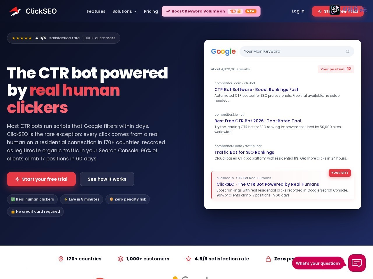 ClickSEO 网站截图