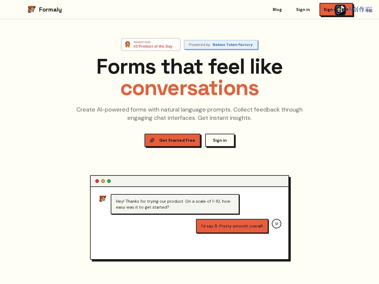 Formaly 网站截图