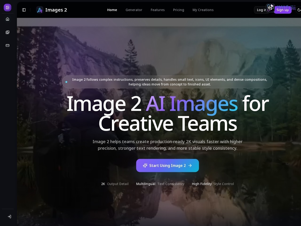 Image 2 AI 网站截图