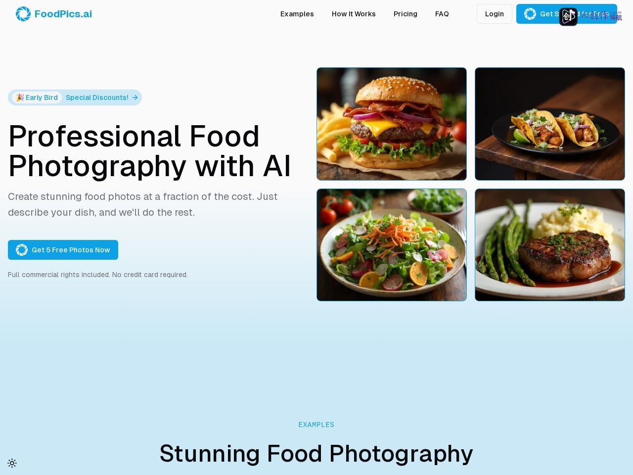 FoodPics.ai 网站截图