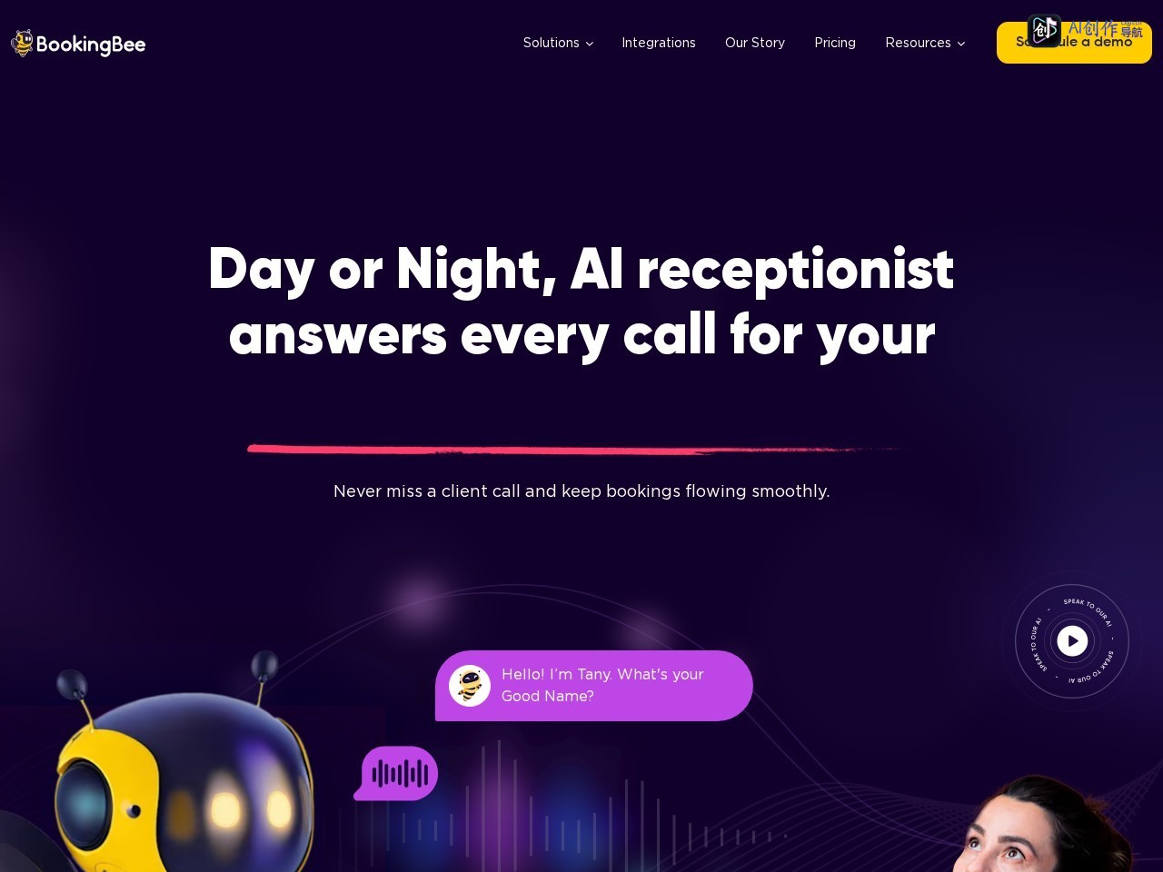 BookingBee.ai 网站截图