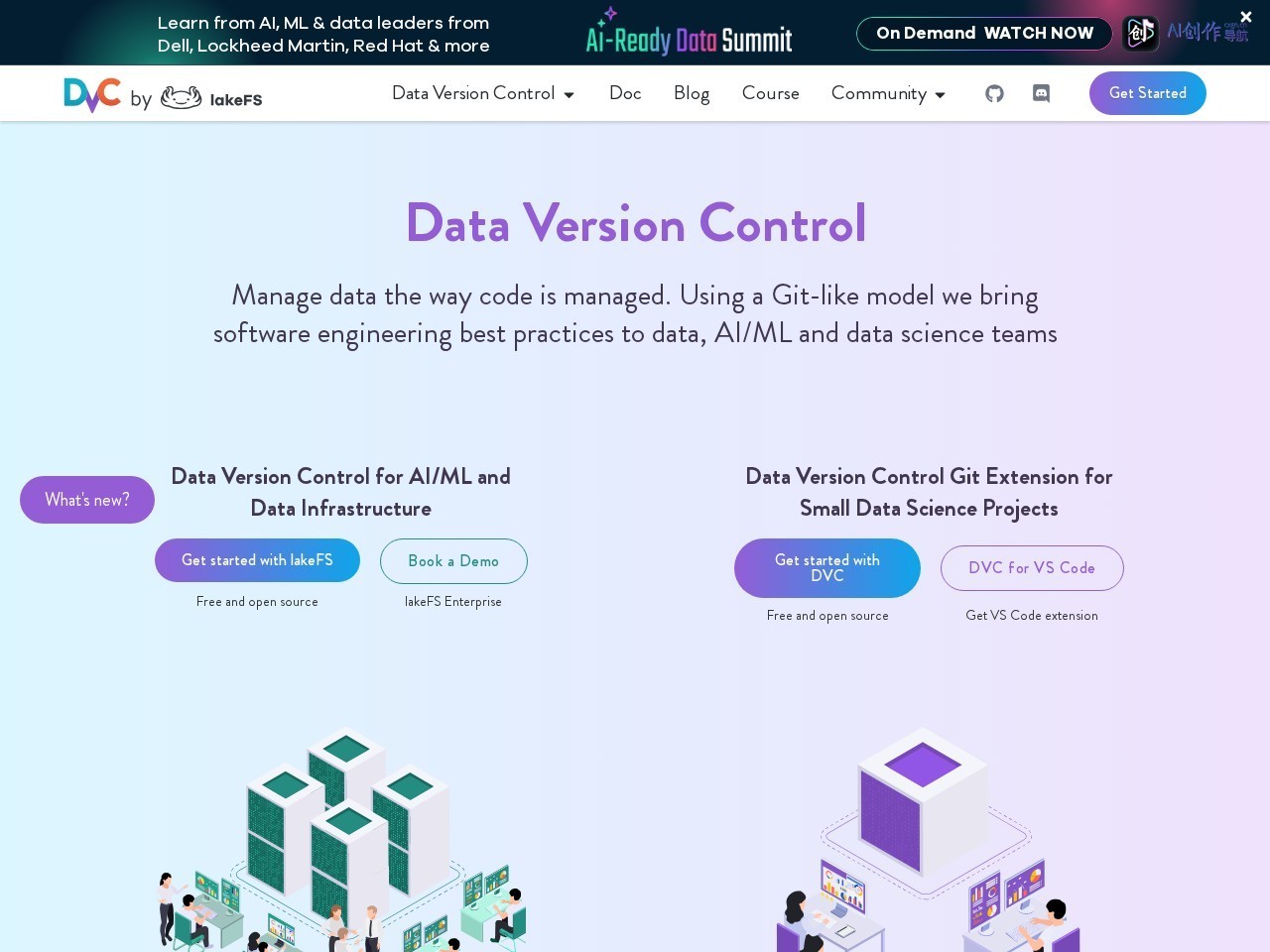 DVC 网站截图