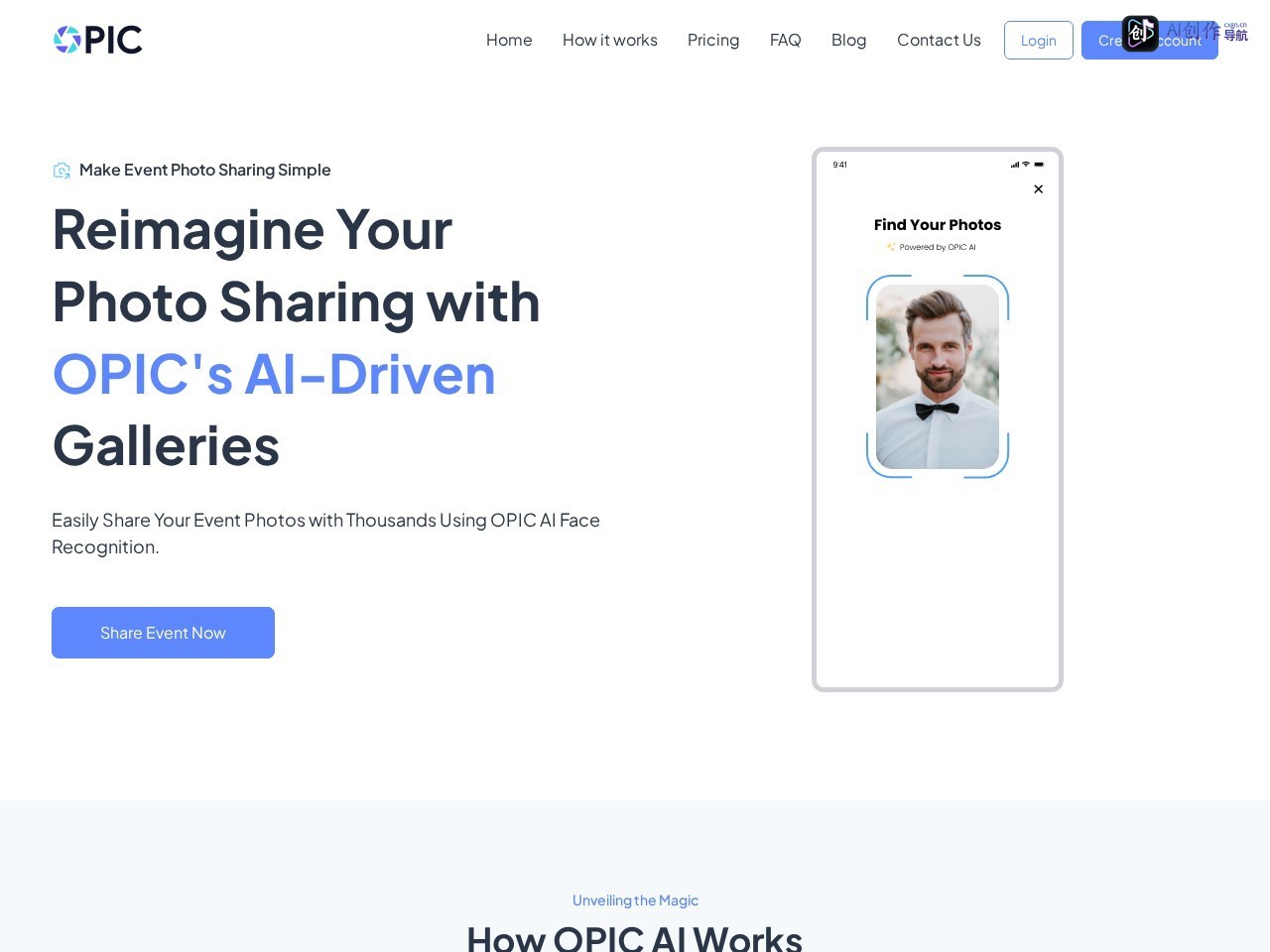 Opic.ai 网站截图