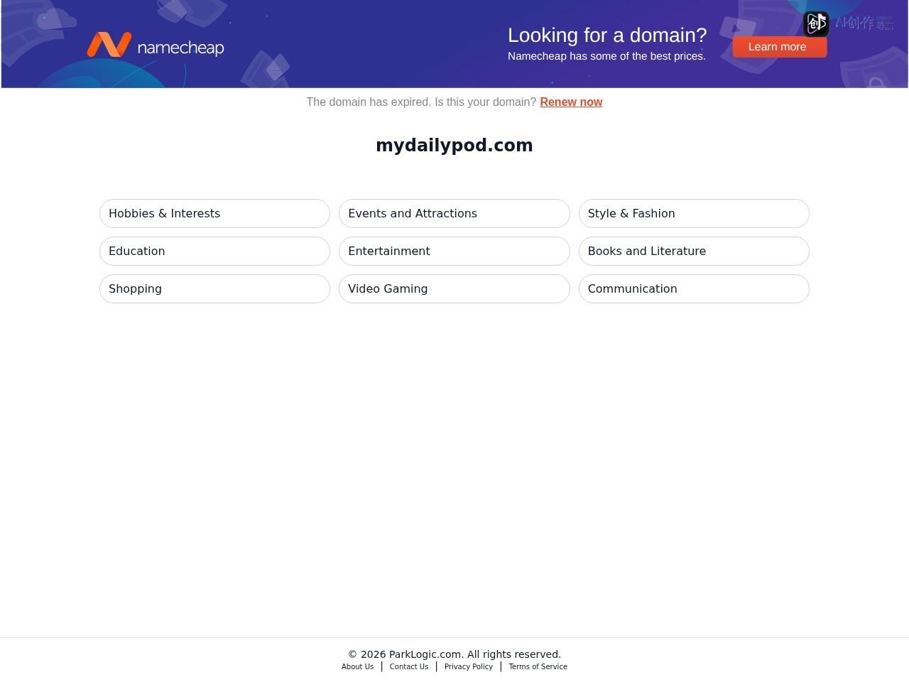 My Daily Pod 网站截图
