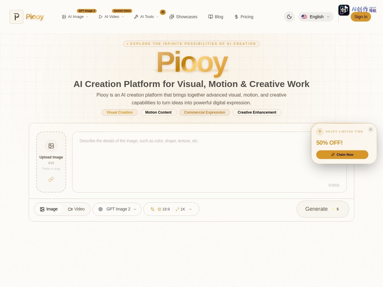 Piooy 网站截图