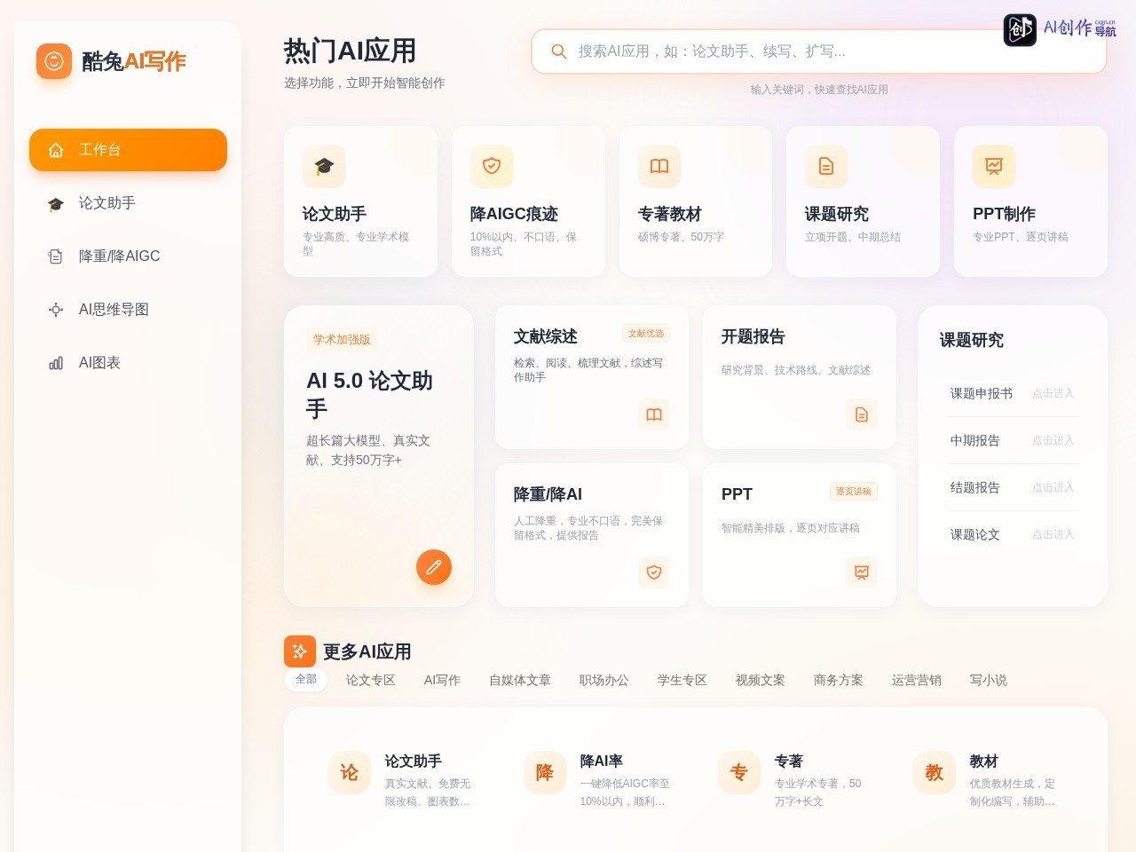 酷兔AI 网站截图