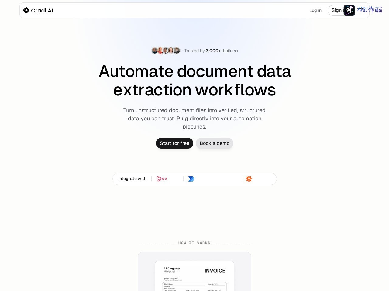 Cradl AI 网站截图
